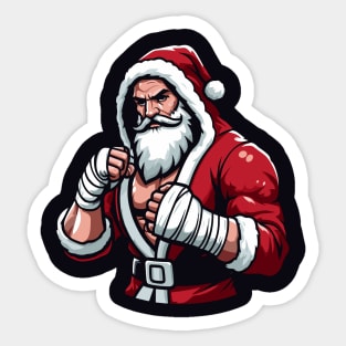 Santa "Fighter" Claus Sticker